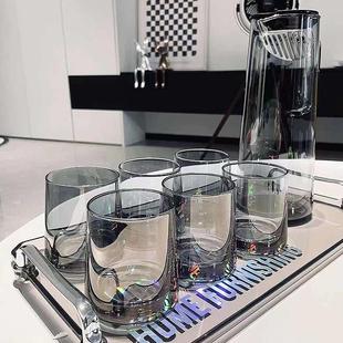 家用客厅待客喝水水杯ins风茶具茶杯水具耐热 高颜值玻璃杯子套装