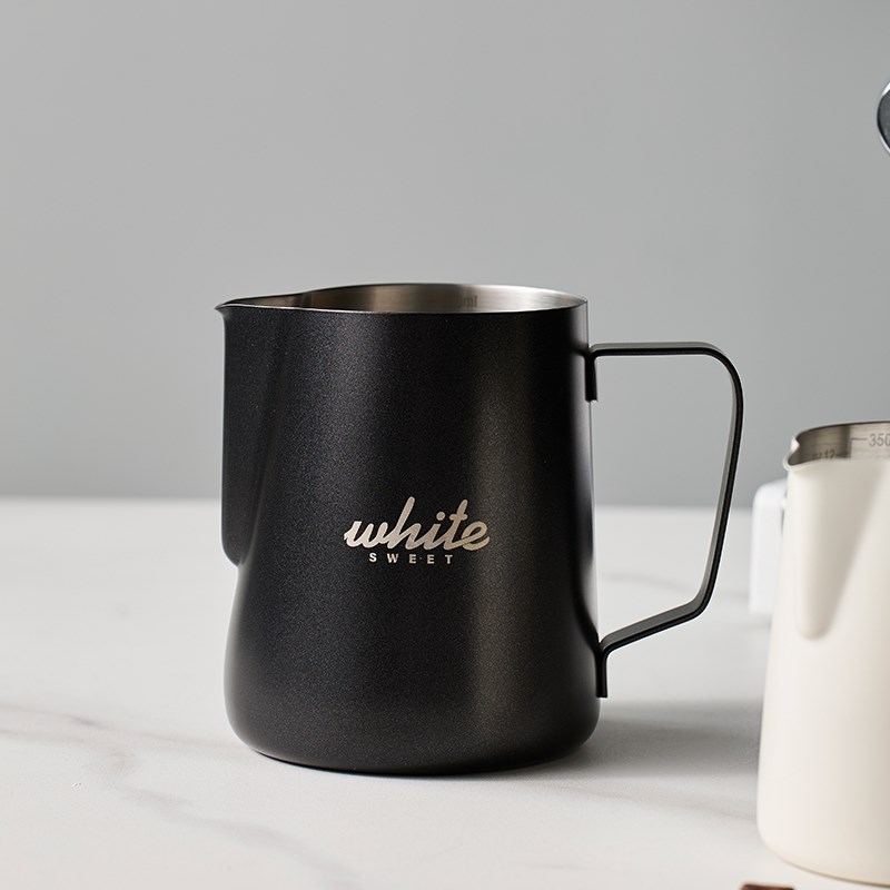 米立风物304不锈钢拉花缸咖啡奶壶奶盅尖嘴量杯牛奶罐倒牛奶杯子