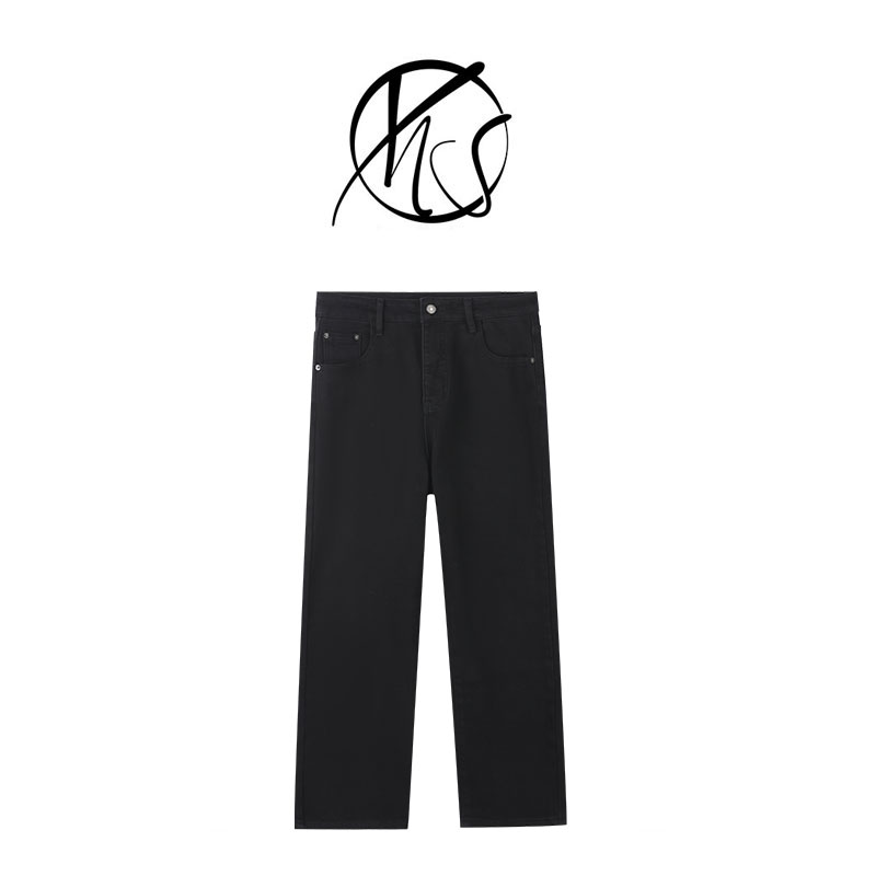 NANJIE/楠姐【法棍裤】冬季百搭加绒加厚窄管九分牛仔裤XNS6759