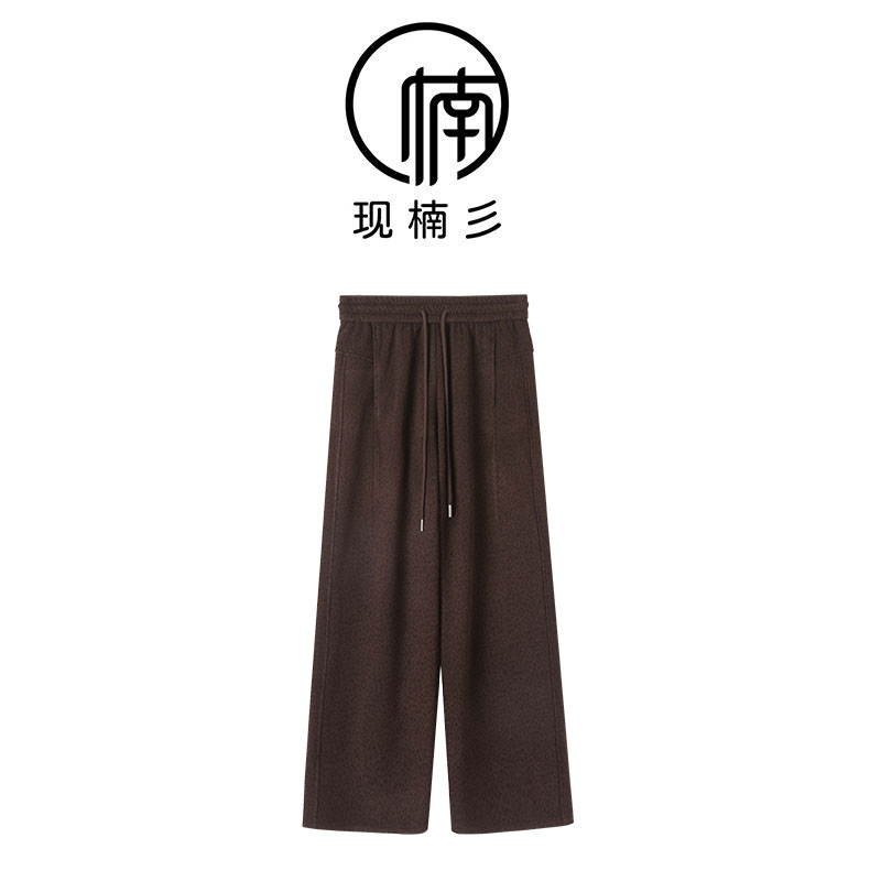 NANJIE/楠姐【豹纹美学】秋冬加绒豹纹元素百搭休闲裤XNS6710