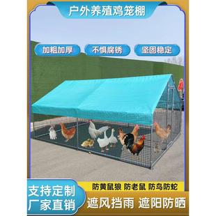 室外养鸡棚防雨鸽舍鸡窝鸡笼子家用大号鸡鸭鹅兔养殖笼户外养鸡棚