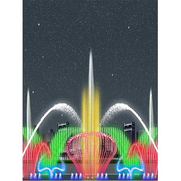 承揽广场音乐喷泉水景喷头设备鱼池旱喷控制生产水幕电影制作厂家