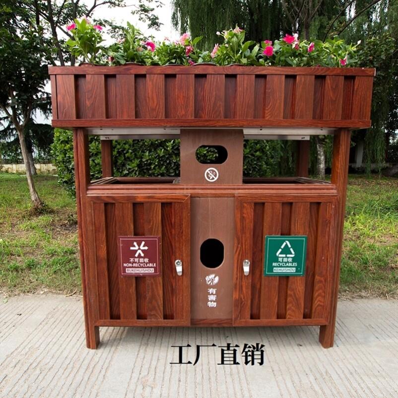 铝合金垃圾桶庭院不锈钢花箱售楼部公园市政道路铝合金花箱种植箱