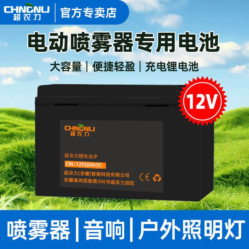 充电式大容量锂电池电动喷雾器家用抽水泵锂电池12V/24V