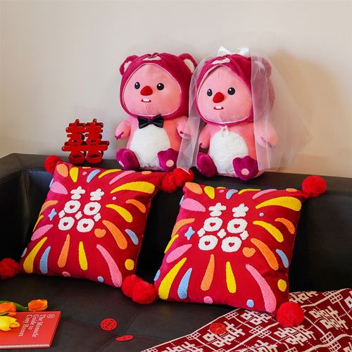 糊涂娘娘结婚压床娃娃一对新款高档可爱婚庆公仔婚房抱枕新婚玩偶