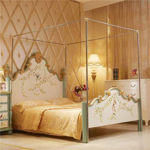 蚊帐三开门支架配件加粗厚蚊帐杆子1.5/1.8m床蚊帐支架1.8 2.2m床