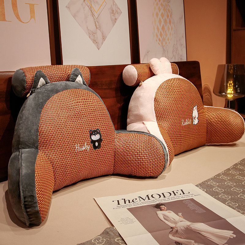 凉席靠枕床头靠垫软包大靠背垫沙发抱枕女生睡觉宿舍靠垫床上腰枕