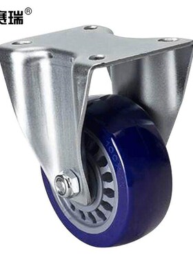 安赛瑞定向脚轮4英寸中型TPU低噪音轮工业轮承重250KG滚轮16233只