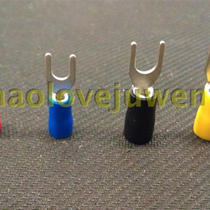 优质紫铜SV2-3.5S冷压接线端子1.5-2.5平方预绝缘叉形端子1000只