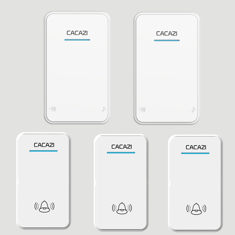 无线门铃家用数码防水门铃二拖三远距离接收卡佳斯二拖四闪光门铃