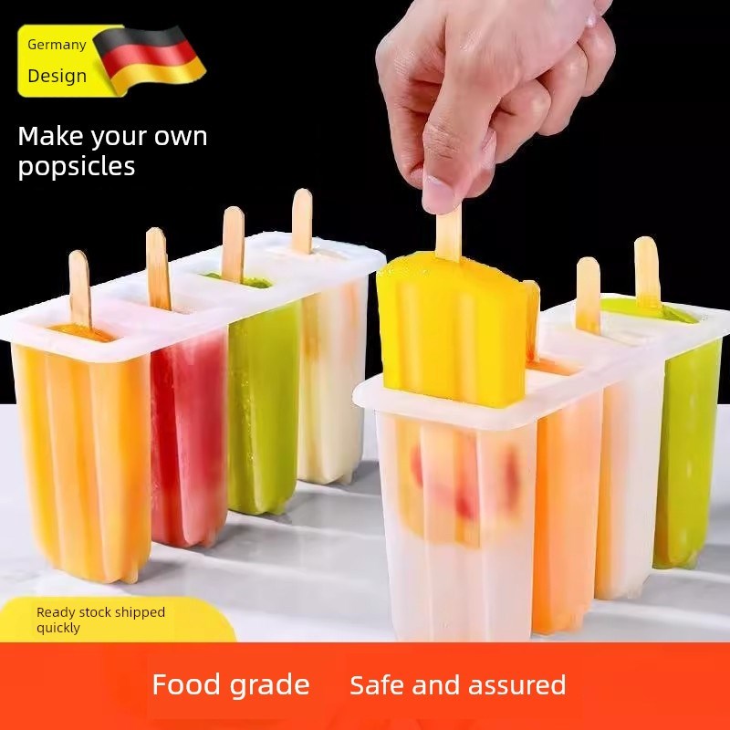 雪糕模具做冰棒冰棍冰淇淋冻冰块盒冰糕冰格自制冰激凌.棒冰模家