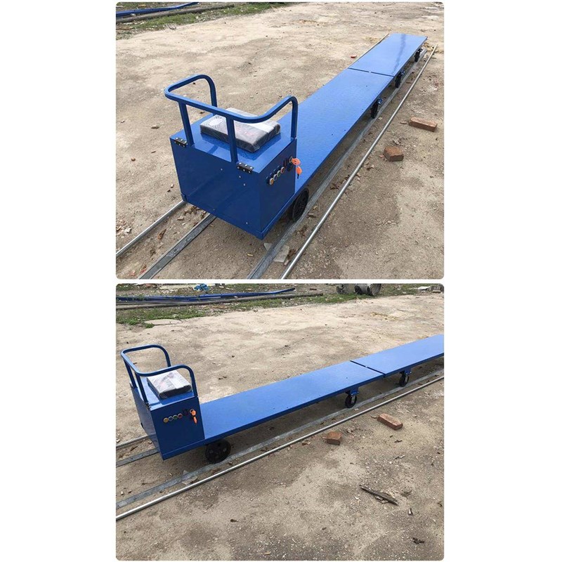 电动遥控搬运铁路运输车蔬菜平z板大棚车轨道车农用果园大棚轨道