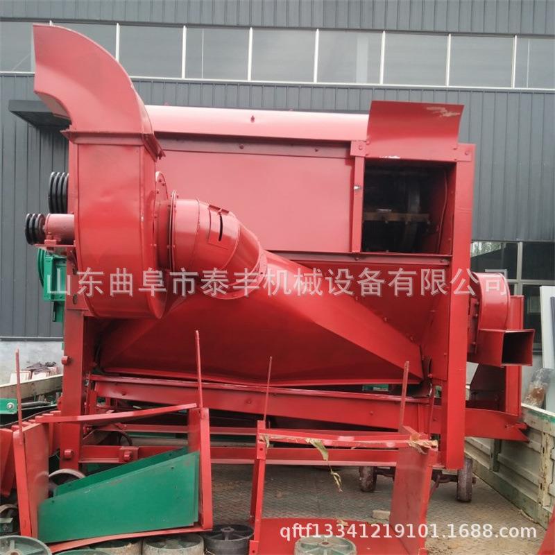 谷子水稻高粱大豆脱粒机自动喂料小麦打场机农用脱粒加工设备