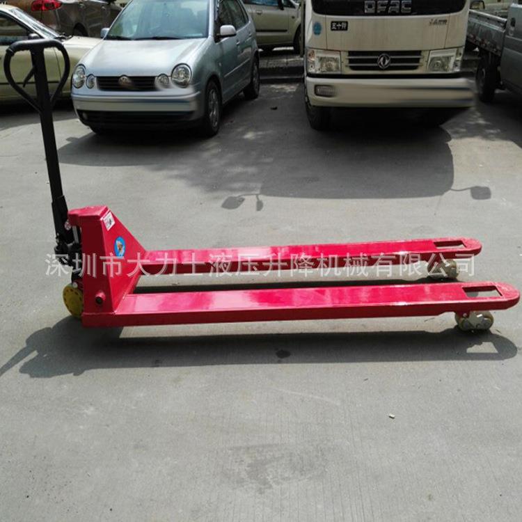 5吨汇合力手动叉车加长型手动液压托盘车手动液压搬运车