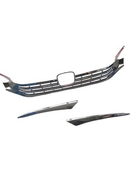 适用于22款十一代思域改装 11th Civic前脸中网饰条装饰机盖饰U