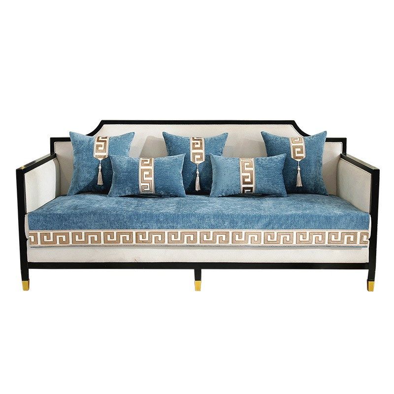 实木沙发垫中式新中式防滑坐垫子盖布四季通用高端沙发座垫套罩巾