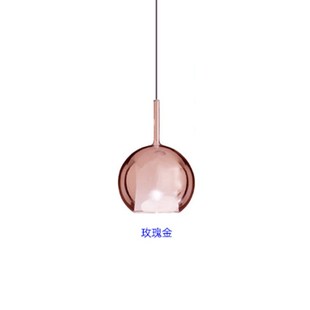 意式 极简餐厅吊灯玻璃多头别墅卧室床头挑空创意吧台楼梯间小吊灯