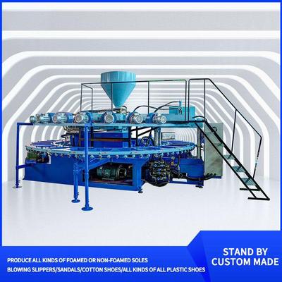 24-station turntable monochrome blower slippers equipment