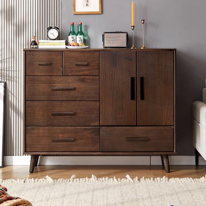 全实木斗柜五斗六斗柜北欧客厅靠墙大柜子卧室多功能储物柜收纳柜