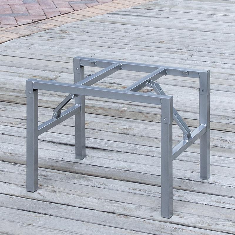 折叠长方形桌腿支架桌架子 铁饭桌腿支架 餐桌架脚支架 小桌支架