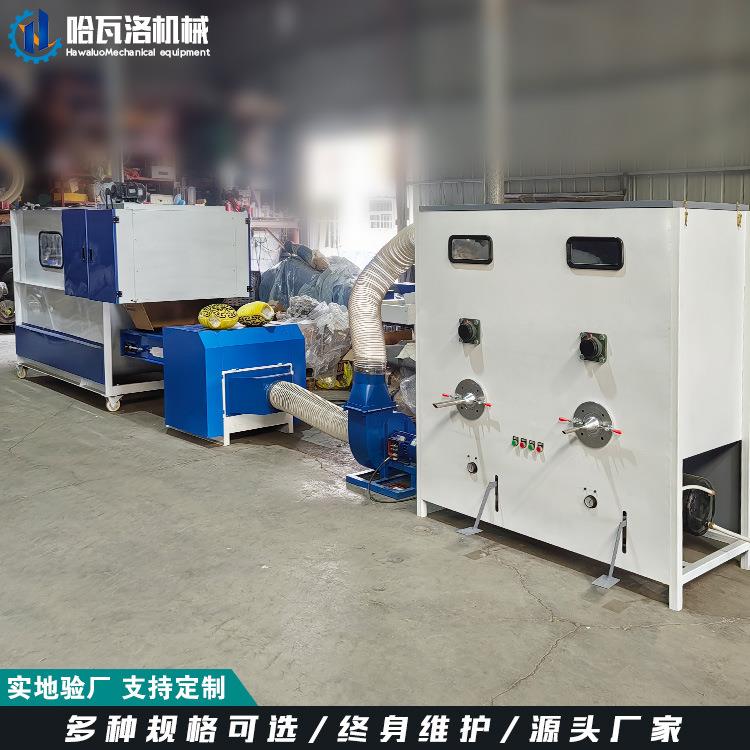 充棉机新款pp棉纤维棉开松机工作视频江苏公仔充棉机生产厂家