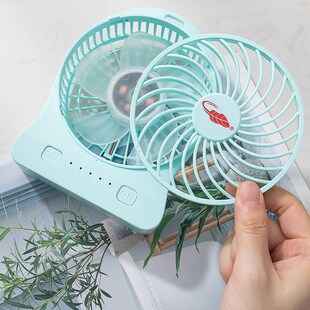 USB小迷你宿舍教室静音新款 共田F95D芭蕉扇大功率风扇挂脖暴风版