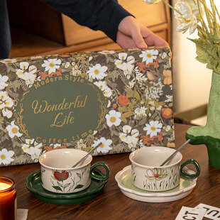 合集:设计师原创vintage复古咖啡杯对杯礼盒新婚礼物搬家乔迁送人