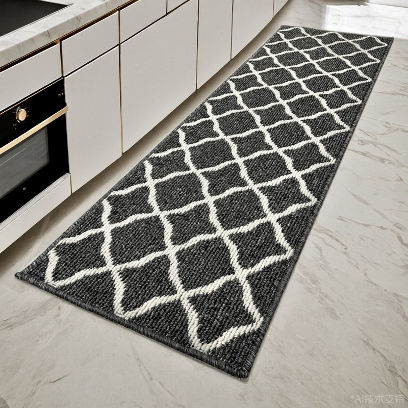 厨房地垫地毯防滑防污防潮防油防摔可机洗长条丙纶纱线织脚垫吸水
