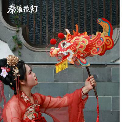 中国科举博物馆文创秦淮花灯非遗鳌鱼灯传统节日灯笼古风汉服摄影