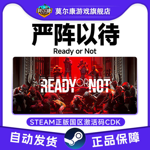 Steam激活码 严阵以待 ready or not 国区激活码CDKEY 正版PC游戏