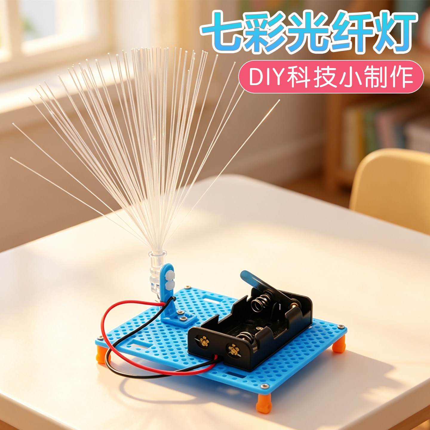 七彩光纤灯科技小制作手工DIY
