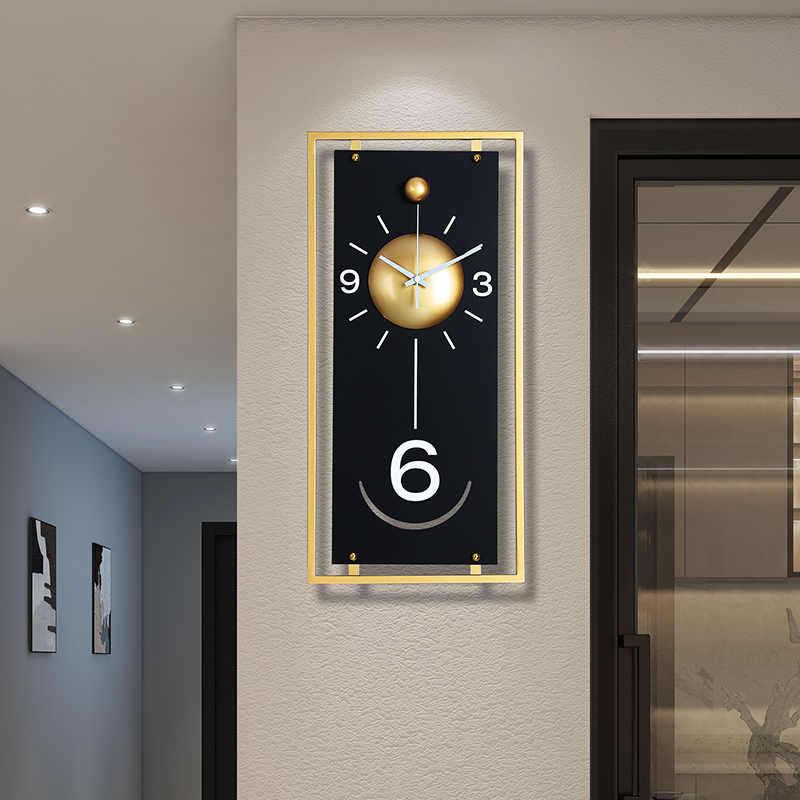 挂钟客厅轻奢风2024新款高档免打孔F时钟现代简约大气个性创意钟