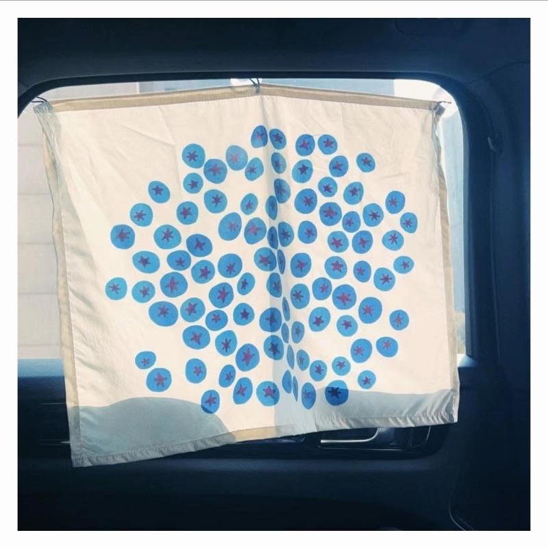 Ndht汽车车窗遮阳帘板儿童卡通吸盘式车窗车用吸盘式伸缩隔热挡光