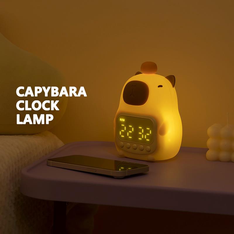 CAPYBARA CLOCK LAMP | 卡皮巴拉 豚鼠 趣味闹钟夜灯 豚门永存