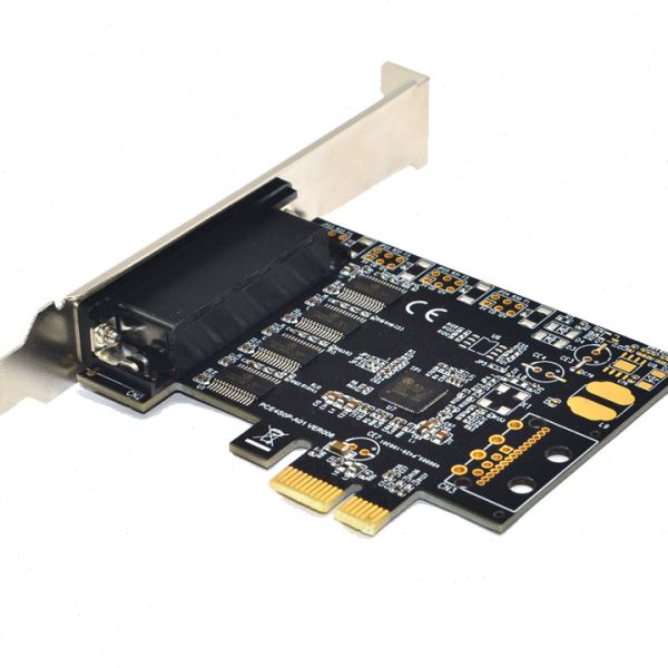 PCI-E串口卡pcie转4串2串1并口RS232工控4口9针扩展卡亚信AX99100