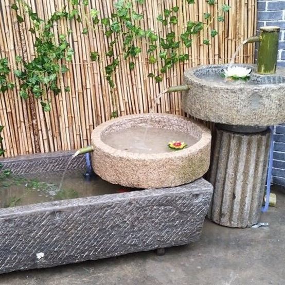 老件石槽鱼缸石磨流水马槽石雕鱼池庭院室内阳台户外装饰摆件