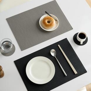 米立风物皮革餐垫轻奢高级感家用西餐餐垫防烫垫隔热垫防水餐盘垫