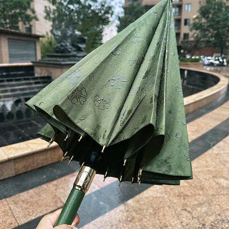 女士结实雨伞遇水开花高颜值创意加大抗风暴长柄直杆大号高级感男