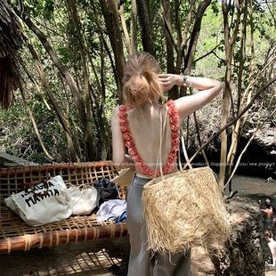 2025新款 甜美性感度假泳 新款 网红辣妹风连体泳衣露背网红夏季