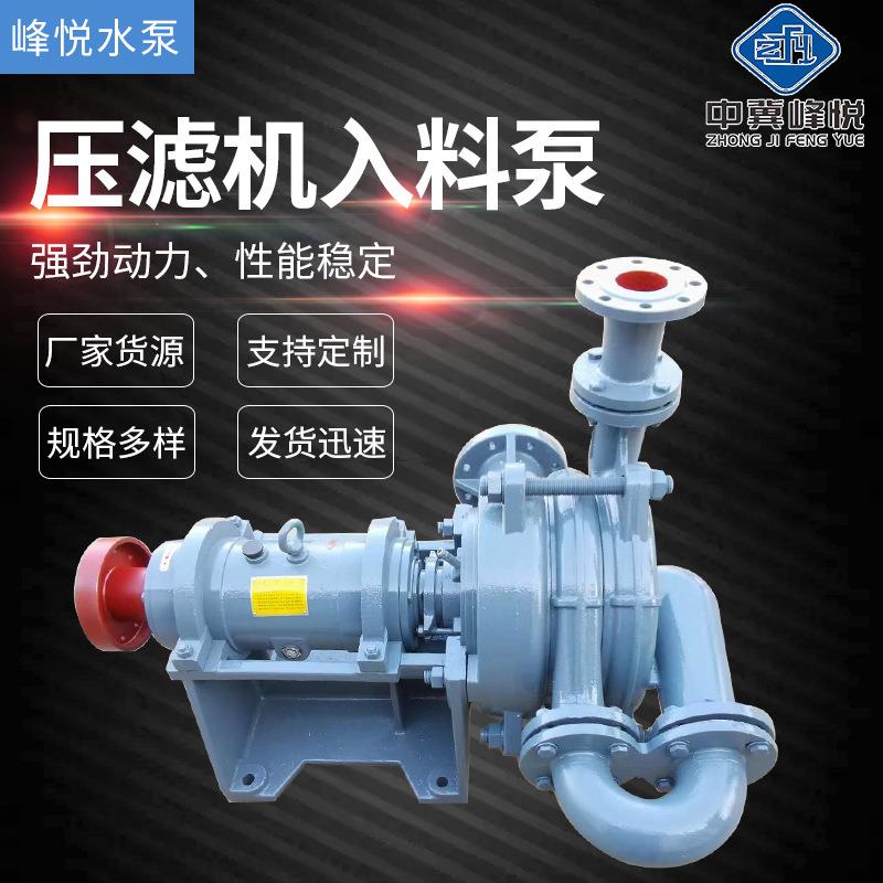 厂家供应SYA型压滤机入料泵卧式离心泵脱水双叶轮水泵喂料洗煤用