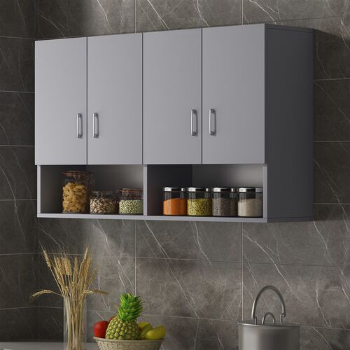 厨房卫生间吊柜浴室墙壁柜洗漱台收纳柜阳台顶柜悬挂式墙上收纳柜