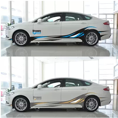 标志301/308/508/改u装汽车贴纸拉花F3/G6车身腰线划痕装饰车贴纸