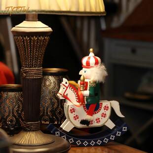 胡桃夹子摇马木偶士兵欧式家居饰品桌面客厅男女孩送礼物装饰摆饰