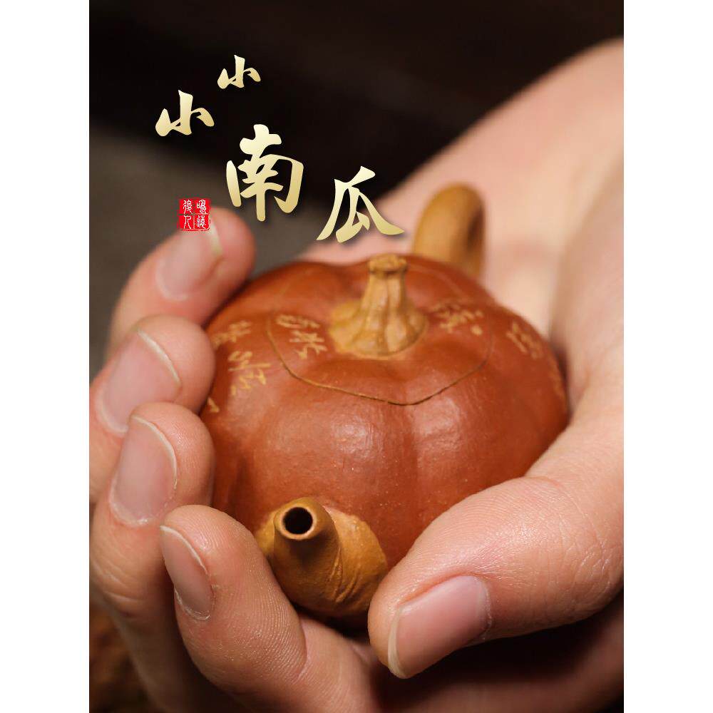 陈明一星紫砂茶壶纯手工生矿物泥单功夫茶小茶壶小南瓜
