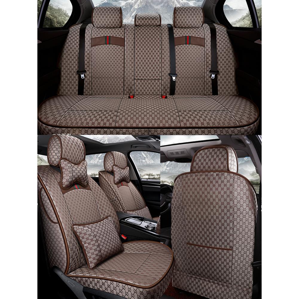 全包围汽车座套布艺车垫座椅坐套定制座垫女亚麻汽车坐垫四季通用