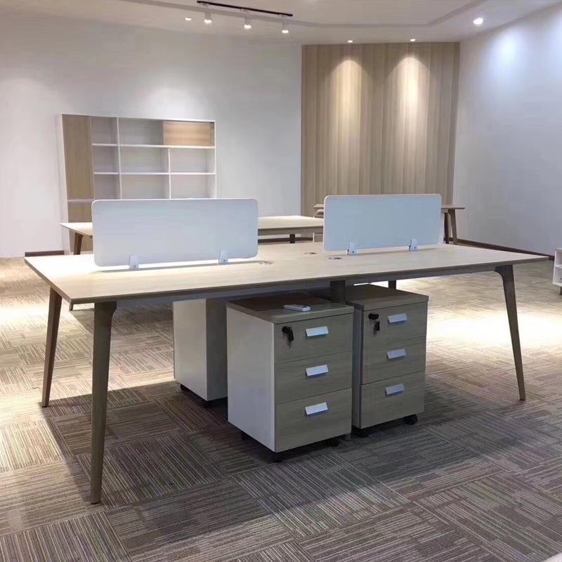 办公家具办公桌椅组合办公室桌子屏风工位桌职员办公电脑桌4人位