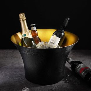 家用酒柜摆件装 红酒香槟冰桶奢华复古酒吧创意餐厅酒具 饰品