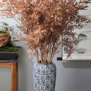 样板房复古花中式 32CM青花陶瓷花家居软装 花干花摆件花器