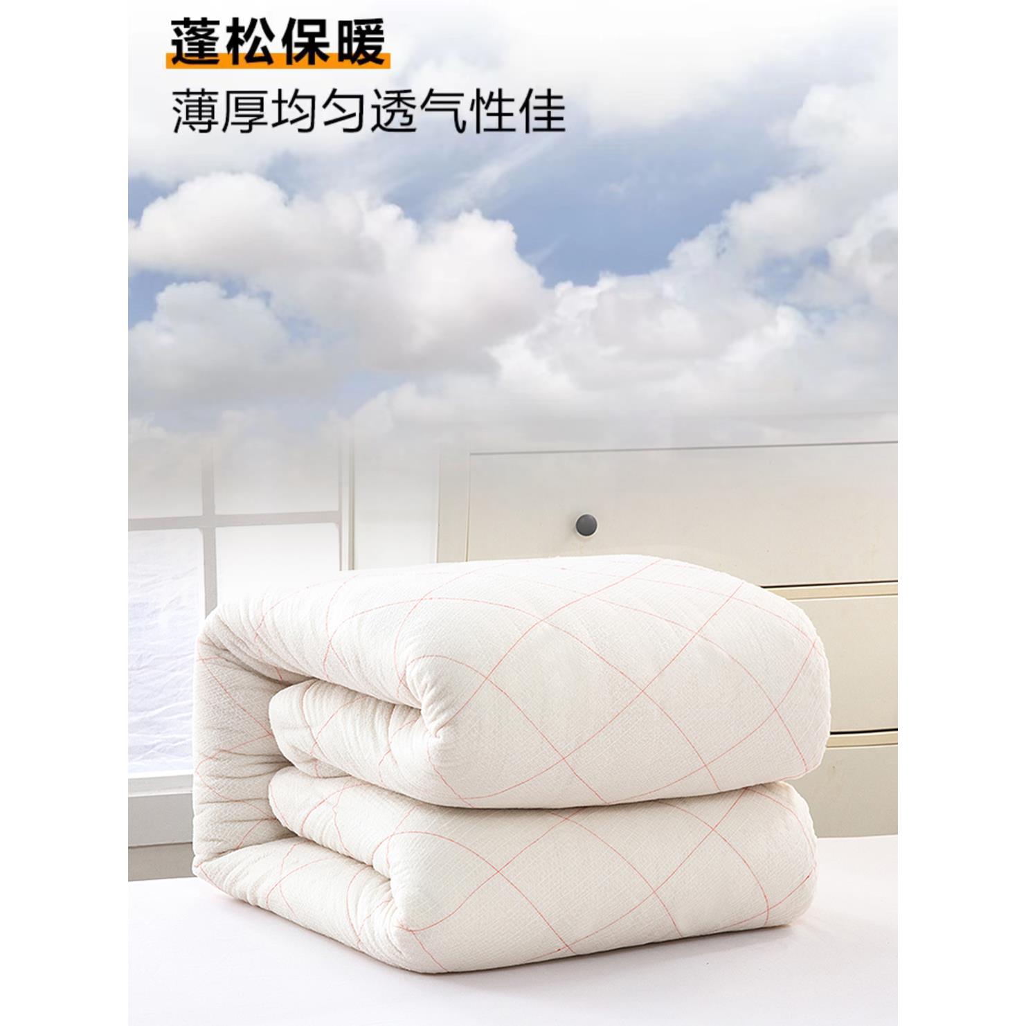 棉被棉絮学生宿舍床垫被单人棉花被子被芯春秋加厚冬被保暖被褥子