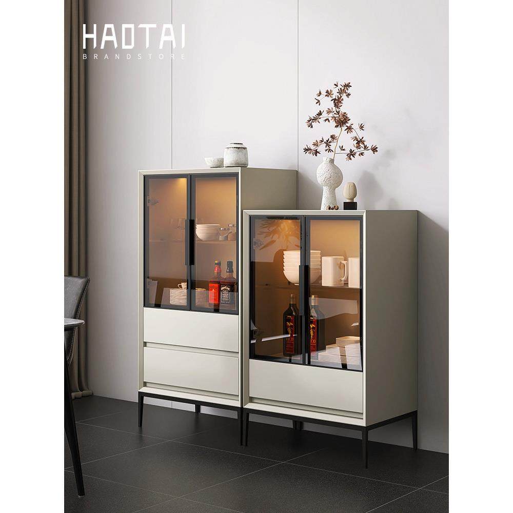 意式极简多功能酒柜烤漆靠墙碗柜橱实木客厅茶水柜餐边高低边柜子,住宅家具,酒柜,淘宝优惠券,粉丝福利购,淘宝优惠卷